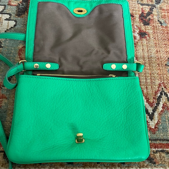 J. Crew Vibrant Green Crossbody Bag - Picture 3 of 6
